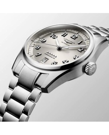 Orologio Longines Spirit 37 mm con Quadrante Champagne e Bracciale in Acciaio