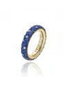 Anello Chimento Forever Star in Oro Giallo con Zaffiri Blu e Diamanti