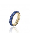Bague Chimento Forever Star en or jaune avec saphirs bleus et diamants