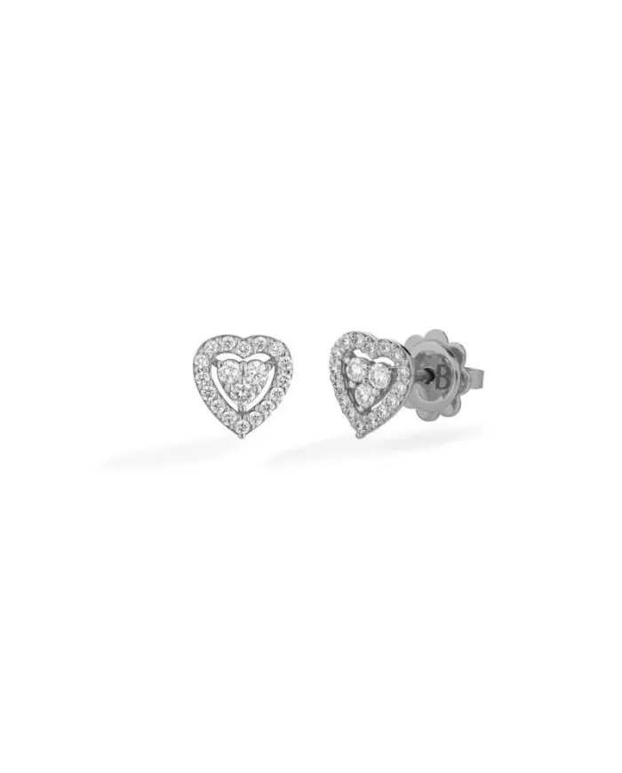 Buonocore Hope Earrings in White Gold with Diamonds