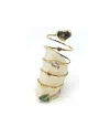 Malafimmina Ring in Yellow Gold with Heart and Topaz