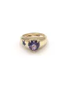 Malafimmina Ring in Yellow Gold with Purple Heart Topaz
