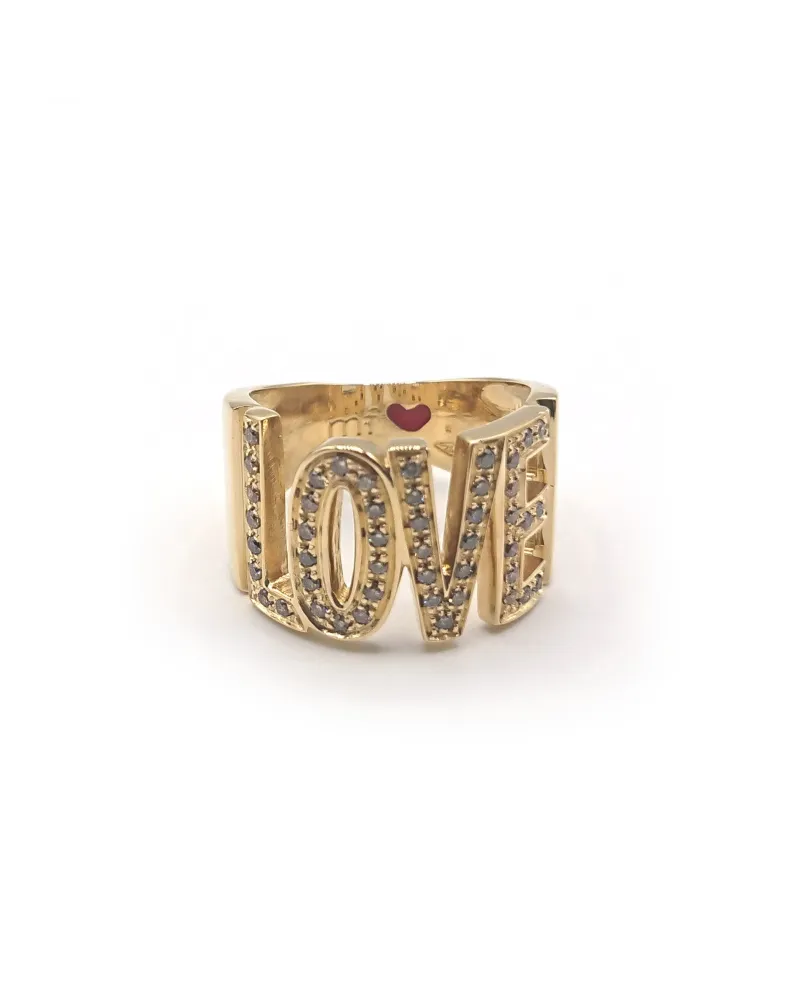 Anello Malafimmina My Love in Oro Giallo con Diamanti