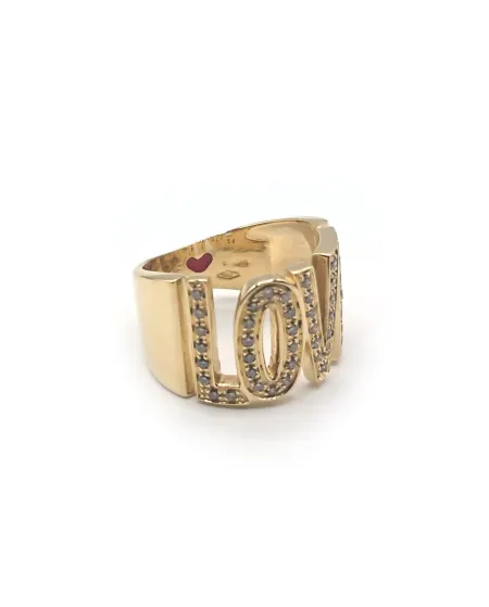 Anello Malafimmina My Love in Oro Giallo con Diamanti