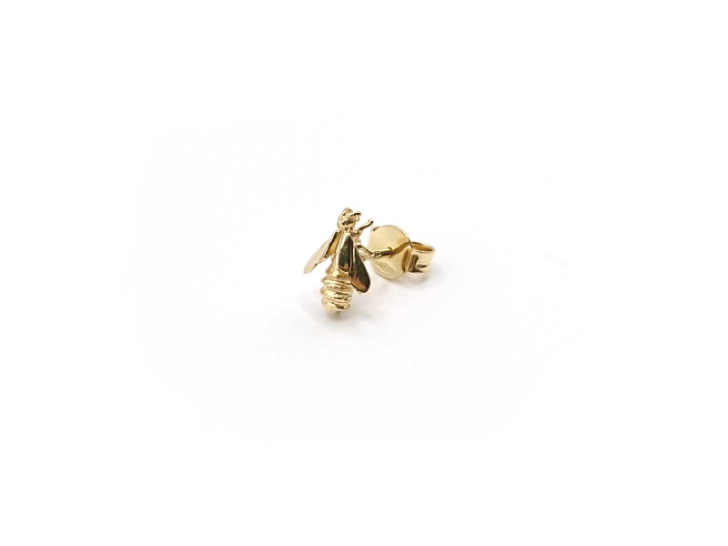 Malafimmina Single Earring in Yellow Gold with Medium Bee