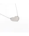 Girocollo Casella Gioielli in Oro Bianco con Cuore Pendente