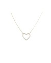 Jewel Casella Choker in Yellow Gold and Heart with Zircons