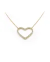 Jewel Casella Choker en Or Jaune et Coeur avec Zircons