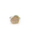 Anello Casella Gioielli in Oro Bicolore con Cuore di Zirconi