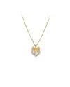 Jewelery Casella Choker in Two-Tone Gold with Heart