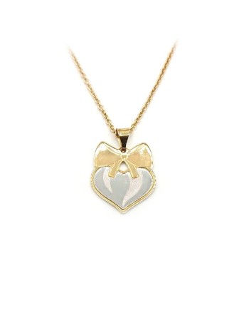 Girocollo Casella Gioielli in Oro Bicolore con Cuore