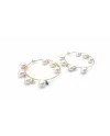Boucles d'Oreilles Malafimmina Moonlight en Or Jaune avec Saphirs et Perles