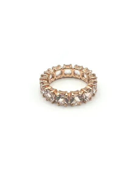 Malafimmina Ring in Yellow Gold with Rosé Topaz
