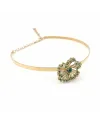 Chocker Malafimmina Igiea in Oro Giallo con Smeraldo, Tzavorriti e Diamanti