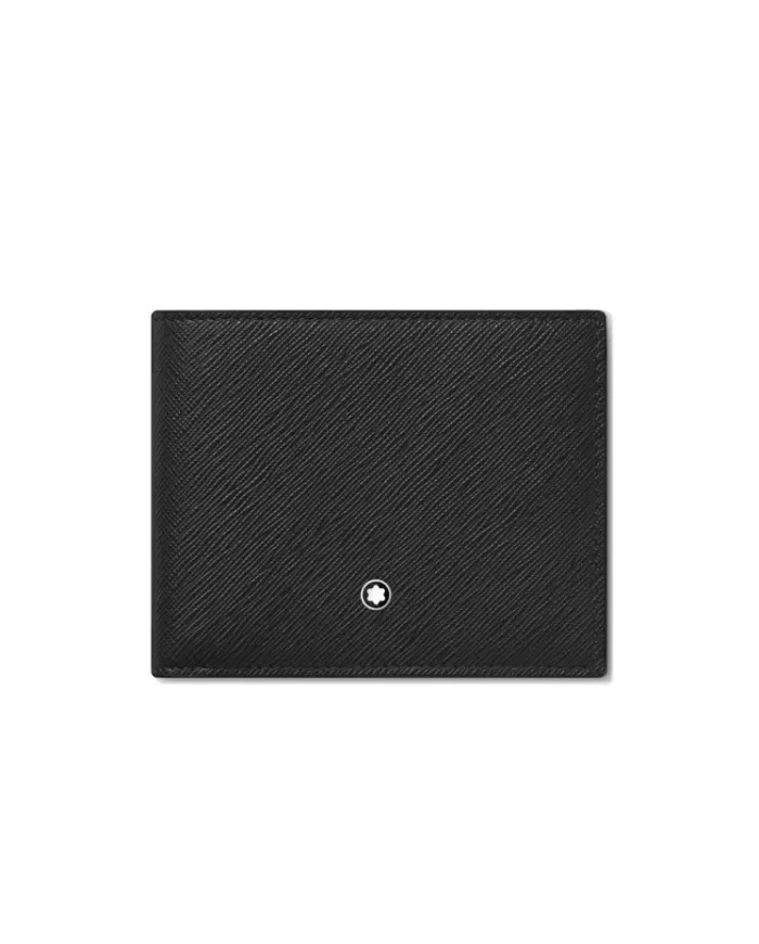 Montblanc Sartorial Wallet in Black Leather with 6 Compartments