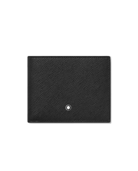 Montblanc Sartorial Wallet in Black Leather with 6 Compartments