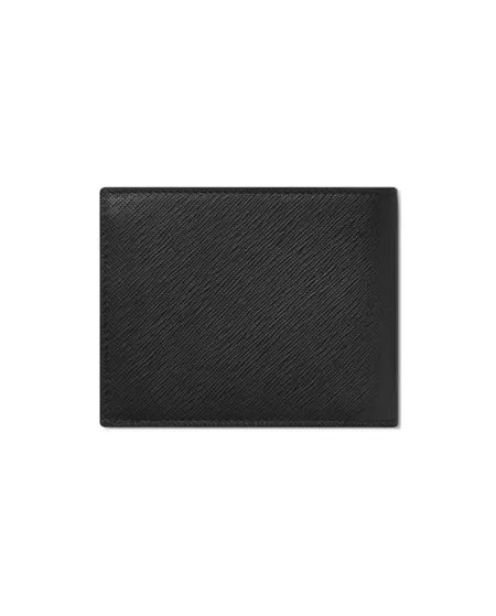 Portefeuille Montblanc Sartorial en cuir noir avec 6 compartiments