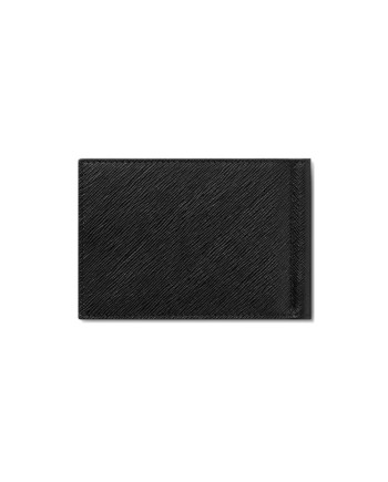 Montblanc Sartorial Wallet in Black Leather 6 Compartments with Money Clip