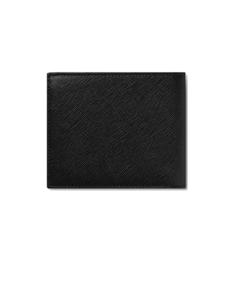 Portafoglio Montblanc Sartorial in Pelle Nera a 8 Scomparti