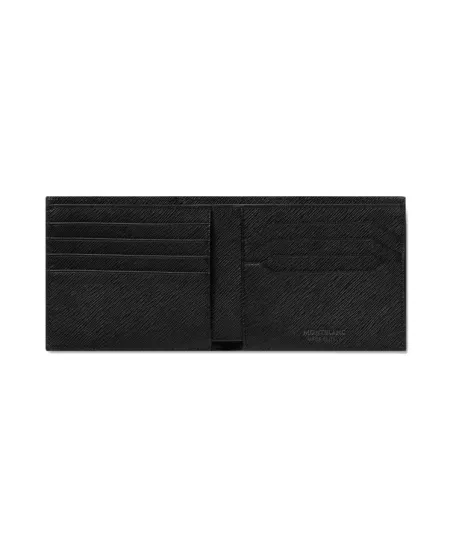 Portafoglio Montblanc Sartorial in Pelle Nera a 8 Scomparti