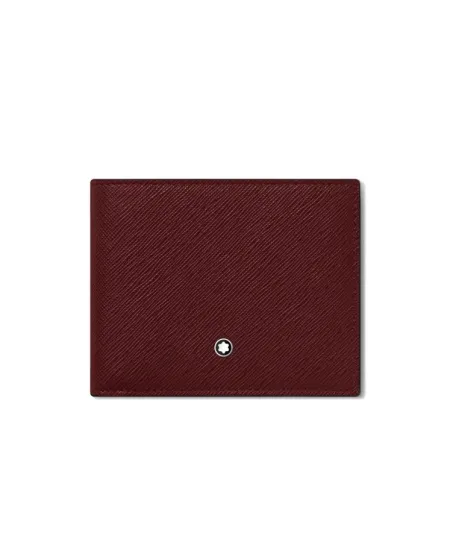Portafoglio Montblanc Sartorial in Pelle Viola di Cobalto a 6 Scomparti