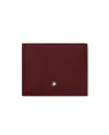 Portefeuille Montblanc Sartorial en cuir violet cobalt avec 6 compartiments