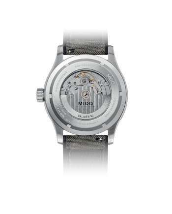 Mido Multifort M Watch with Gray Dial and Fabric Strap