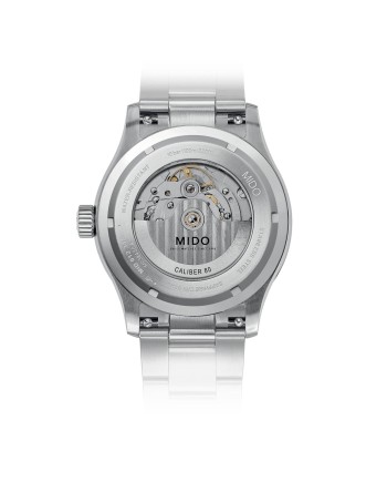 Montre Mido Multifort M avec cadran gris et bracelet en acier