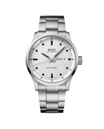 Mido Multifort M Watch with Silver Dial and Steel Bracelet