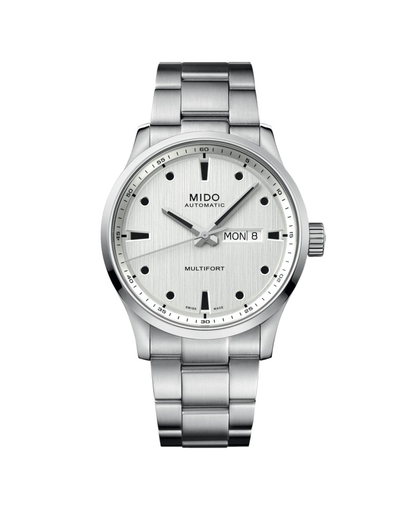 Orologio Mido Multifort M con Quadrante Argento e Cinturino in Acciaio