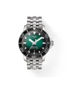 Montre Tissot Seastar 1000 Powermatic 80 avec cadran vert dégradé et bracelet en acier