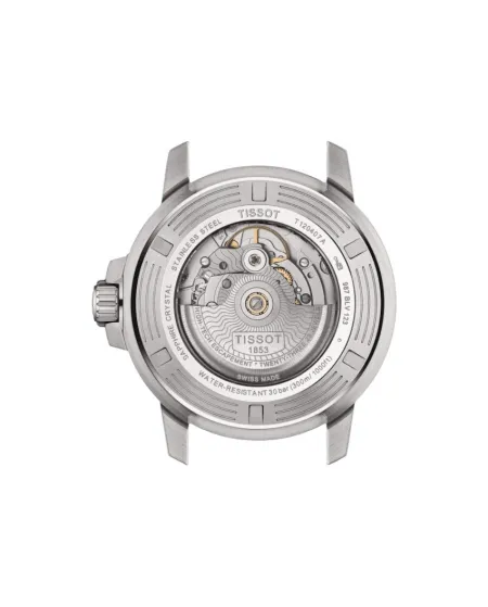 Tissot Seastar 1000 Powermatic 80 Watch with Gradient Green Dial and Steel Bracelet