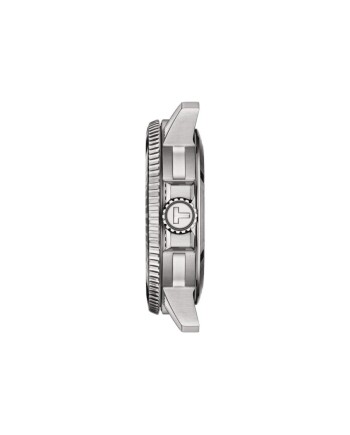 Tissot Seastar 1000 Powermatic 80 Watch with Gradient Green Dial and Steel Bracelet