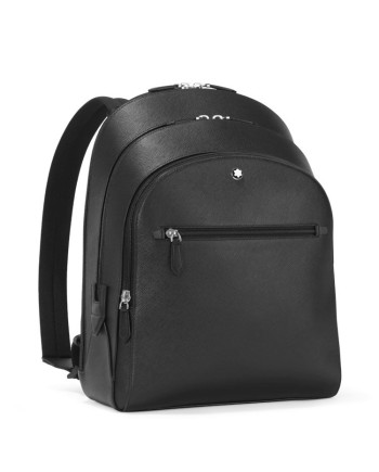 Montblanc Sartorial Medium Backpack 3 Compartments in Black Leather