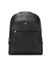 Montblanc Sartorial Medium Backpack 3 Compartments in Black Leather