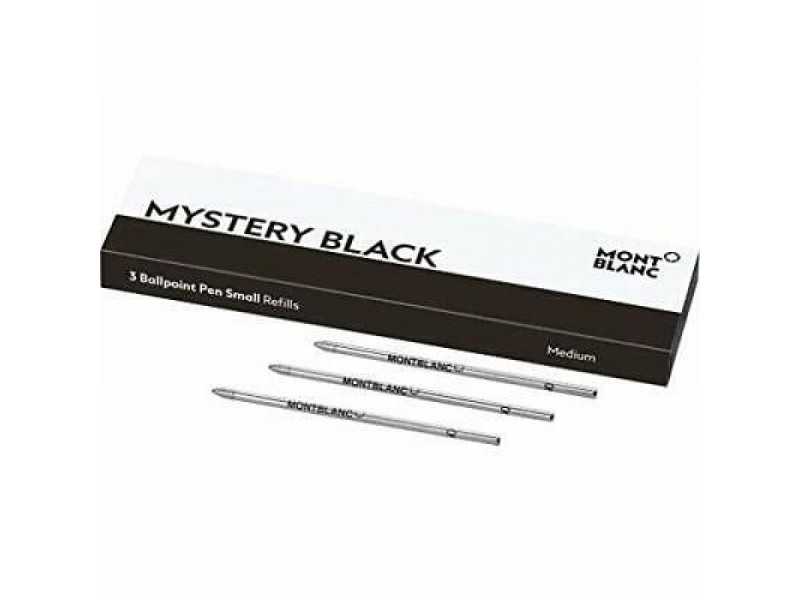 3 Small Montblanc Refills for Mystery Black Ballpoint Pen