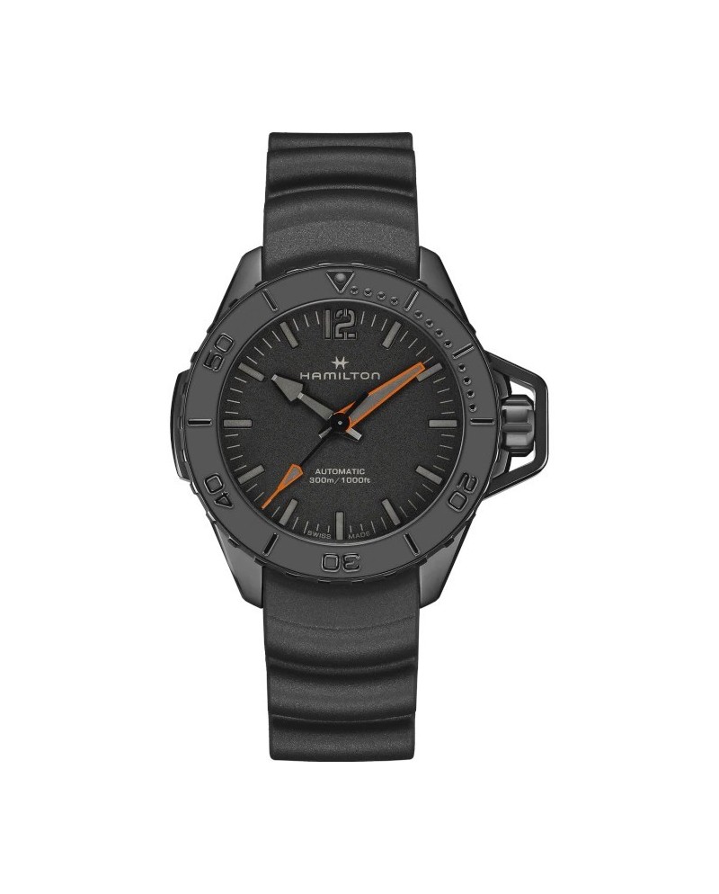 Montre Hamilton Khaki Navy Frogman Auto Pvd Noir