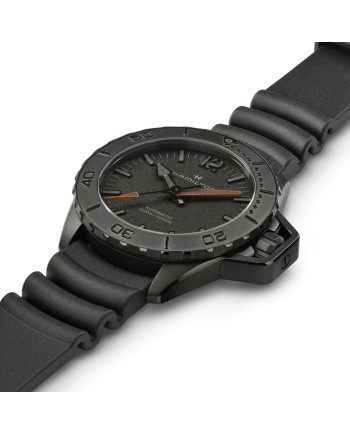 Montre Hamilton Khaki Navy Frogman Auto Pvd Noir