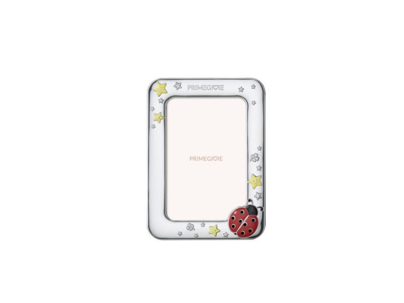 Le Bebé Primegioie frame in PVD Silver with Ladybug