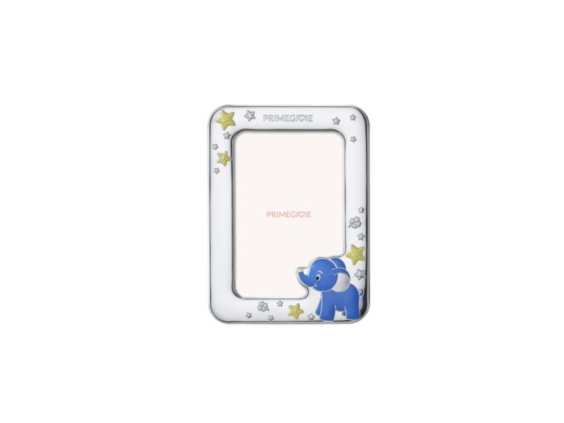 Le Bebé Primegioie frame in PVD Silver with Elephant