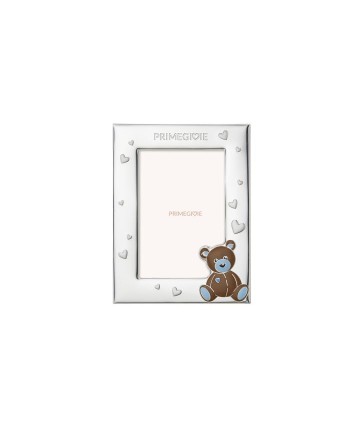 Monture Le Bebé Primegioie en PVD Silver avec Blue Teddy Bear