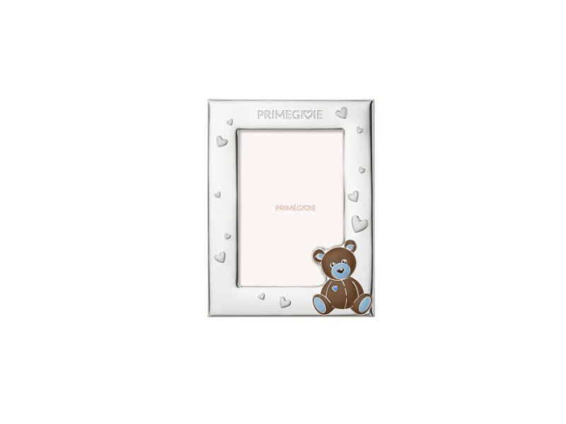 Le Bebé Primegioie frame in PVD Silver with Teddy Bear
