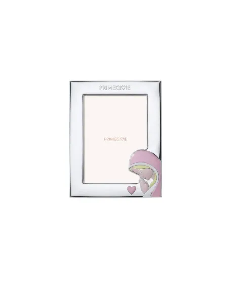 Le Bebé Primegioie frame in PVD Silver with Madonna