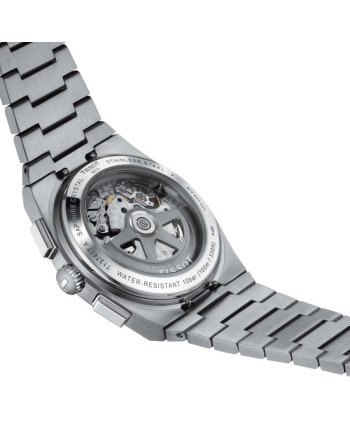 Cronografo Tissot PRX con Quadrante Bianco e Cinturino in Acciaio