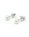 Mikimoto Earrings with Pearls 4.0 x 4.5 mm and White Gold