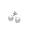 Orecchini Mikimoto con Perle 5.5 x 6.0 mm e Oro Bianco