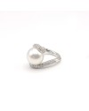 Bague Mikimoto en Or Blanc avec Perle et Diamants