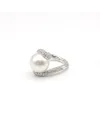 Bague Mikimoto en Or Blanc avec Perle et Diamants