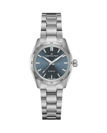 Hamilton Jazzmaster Performer Auto Watch with Blue Dial and Steel Bracelet