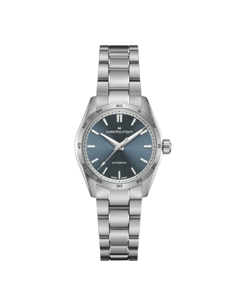 Montre automatique Hamilton Jazzmaster Performer avec cadran bleu et bracelet en acier